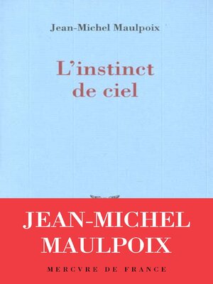 cover image of L'instinct de ciel